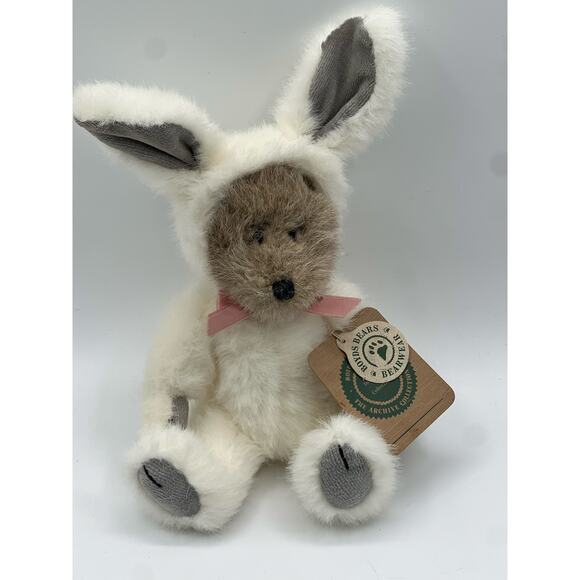NWT Vintage Boyds Bears Archive Collection Watson Bear As White Bunny Rabbit - Picture 1 of 6